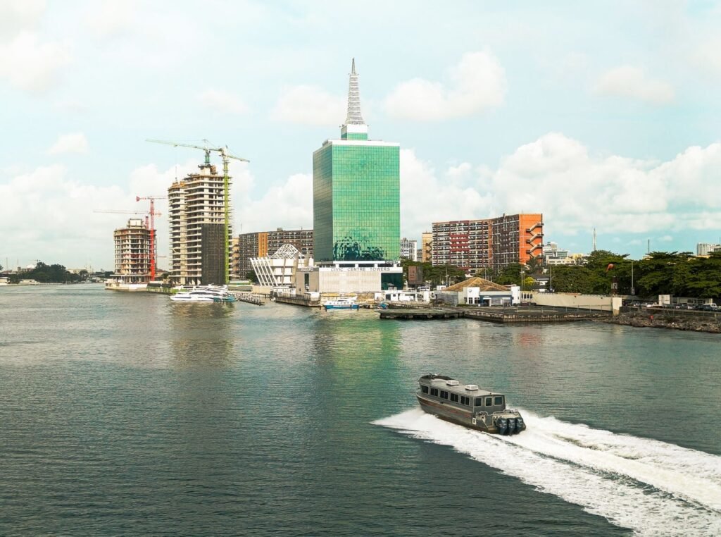 Lagos skyline and lagoon