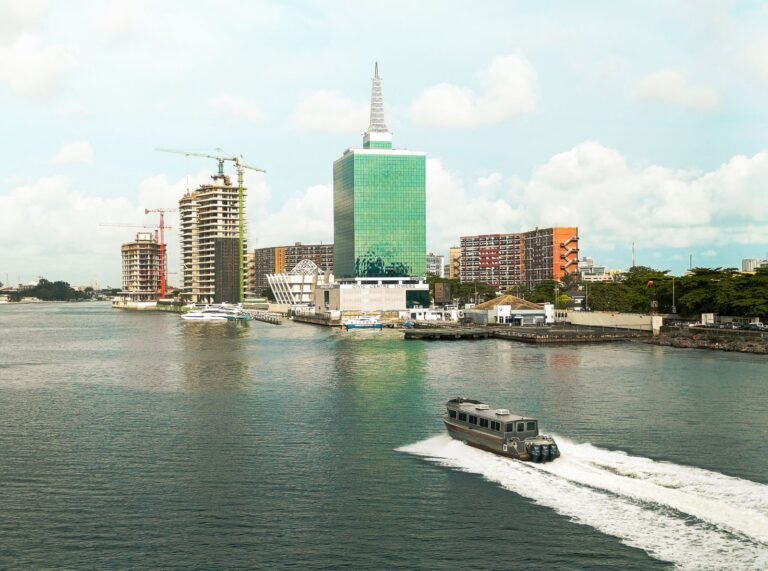 Lagos skyline and lagoon